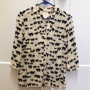 Maeve printed blouse